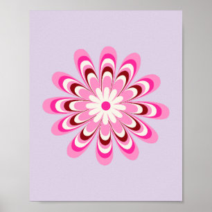 Daisy 03 Lavender Poster