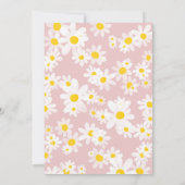 Daisy 1. Baby Girl zum Geburtstag Einladung (Rückseite)