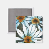 "Daisy #1" Floral Magnet (Vorderseite/Rückseite)