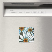 "Daisy #1" Floral Magnet (In Situ (Geschirrspüler))