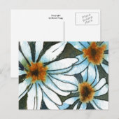 "Daisy 1" florale Postkarte (Vorne/Hinten)