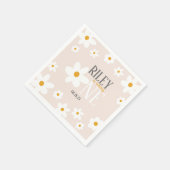 Daisy 1. Geburtstag Napkin Serviette (Ecke)