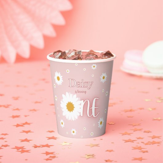 Daisy 1. Geburtstag Pappbecher (Insitu)