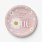 Daisy 1. Geburtstag Pappteller (Vorderseite)