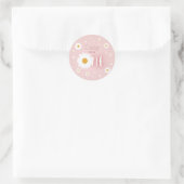 Daisy 1. Geburtstag Runder Aufkleber (Tasche)