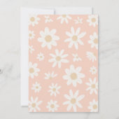 Daisy 1. Geburtstag Wild eine Wildblume Geburtstag Einladung (Rückseite)