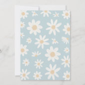 Daisy 1. Geburtstag Wild eine Wildblume Geburtstag Einladung (Rückseite)