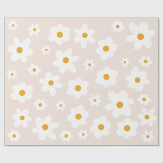 Daisy 1. Geburtstagswrapping Paper Geschenkpapier