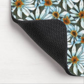 "Daisy #1" gepolstertes Muster florales Mousepad (Ecke)