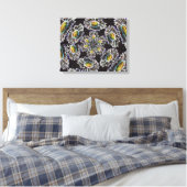 Daisy 1 Glow Stretched Canvas Print Leinwanddruck (Insitu (Schlafzimmer))