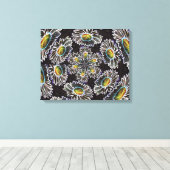 Daisy 1 Glow Stretched Canvas Print Leinwanddruck (Insitu (Holzboden))