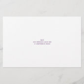 Daisy 1 Lila Lavendel Asymmetrisch 2 Foto Flyer (Hinten)