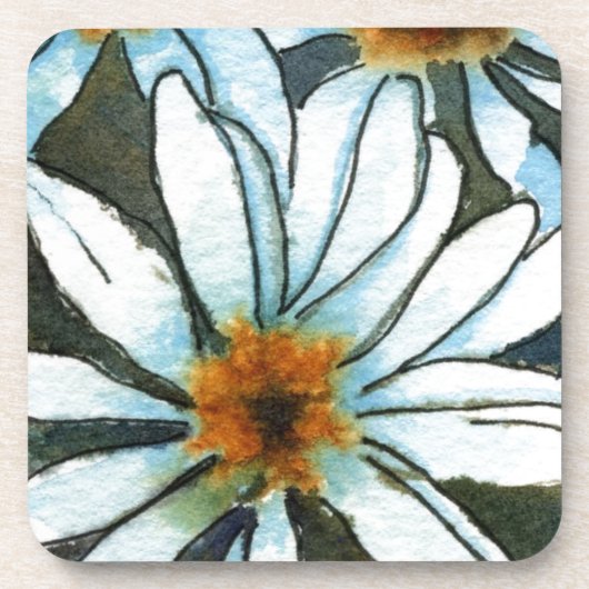"Daisy #1" Set "Floral Untersetzer" Getränkeuntersetzer (Vorderseite)