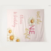 Daisy 1st Birthday Backdrop Isn't She ONEderful  Wandteppich (Vorderseite (Horizontal))