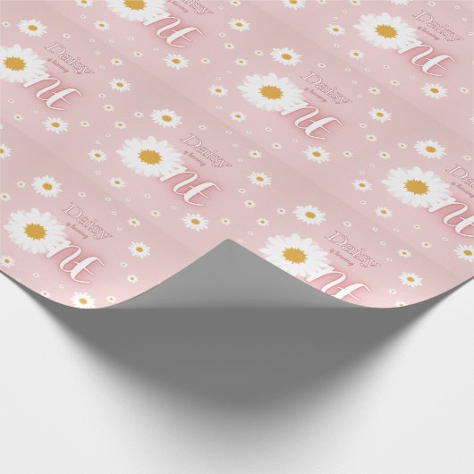 Daisy 1st Birthday Geschenkpapier (Ecke)