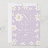 Daisy 1st Birthday ist nicht She ONEderful Party Einladung (Vorderseite)