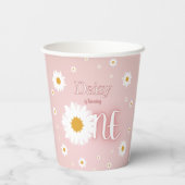 Daisy 1st Birthday Pappbecher (Rückseite)