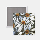 "Daisy #2" Floral Magnet (Vorderseite/Rückseite)