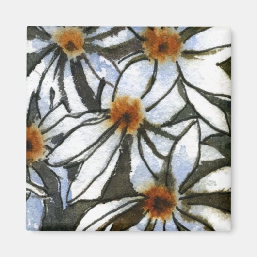 "Daisy #2" Floral Magnet (Vorne)