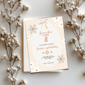 Daisy 8th Birthday Floral Invitation for Girls Einladung