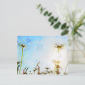 Daisy - Akrylprint Postkarte (Stehend Vorderseite)