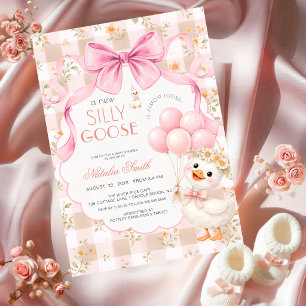 Daisy Alles in Einem Alberner Gans Rosa Schleife B Einladung
