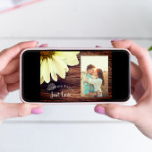 Daisy and Barn Wood Country Wedding Save the Date