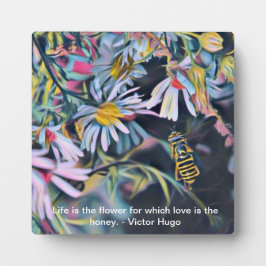 Daisy and Bee 5 x 5 Tabletten Foto mit Easel Fotoplatte