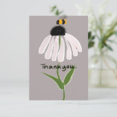 Daisy and Bee Adorable Art Card Dankeskarte (Stehend Vorderseite)