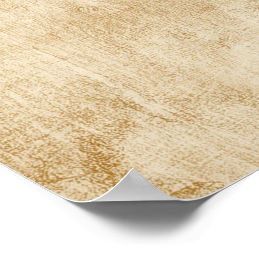 Daisy and Bird Design Poster (Ecke)