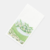 Daisy and Dandelion Spring Salad Illustration Serviette (Ecke)