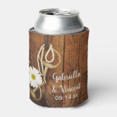 Daisy and Horse Bit Western Gastgeschenk Hochzeit Dosenkühler (Kanne Vorderseite)