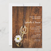 Daisy and Horse Bit Western Verlobung Stall Party Einladung (Vorderseite)