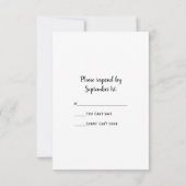 Daisy and Horse Bit Western Wedding RSVP Card Karte (Rückseite)