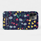 daisy and lily floral botanical flower print, Case-Mate iPhone hülle (Rückseite (Horizontal))