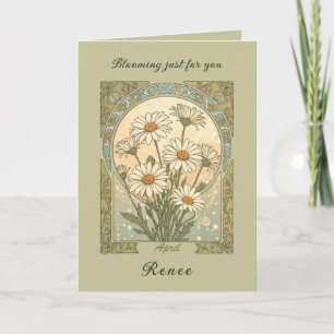 Daisy Aprils himmlische Blumen Karte