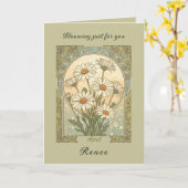 Daisy Aprils himmlische Blumen Karte (Gelbe Blume)
