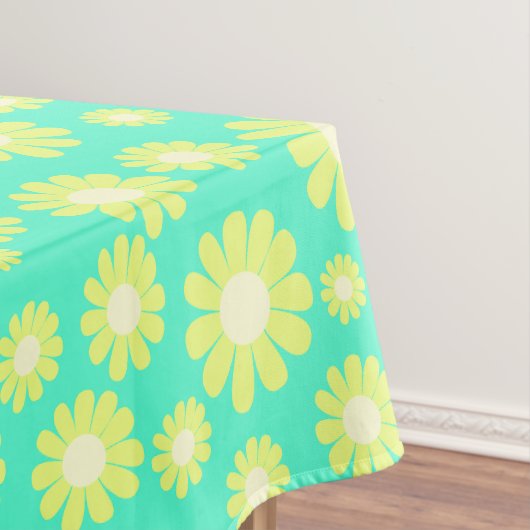 Daisy Aquamarin Green Tischdecke (Beispiel)