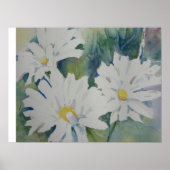 Daisy-Aquarellposter Poster (Vorne)