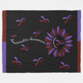 Daisy... Arachnoiditis Fleece Blanket (Vorderseite (Horizontal))