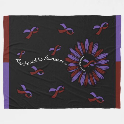 Daisy... Arachnoiditis Fleece Blanket (Vorderseite (Horizontal))