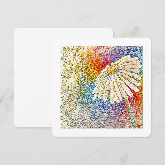 Daisy Art Cards (Vorne/Hinten)