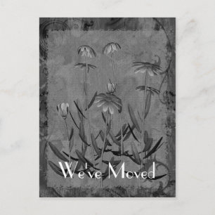 Daisy Art New Address Floral Postcard Ankündigungspostkarte