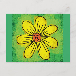 DAISY ART POSTCARD POSTKARTE