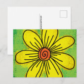 DAISY ART POSTCARD POSTKARTE (Vorne/Hinten)