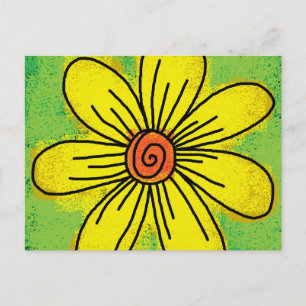 DAISY ART POSTCARD POSTKARTE