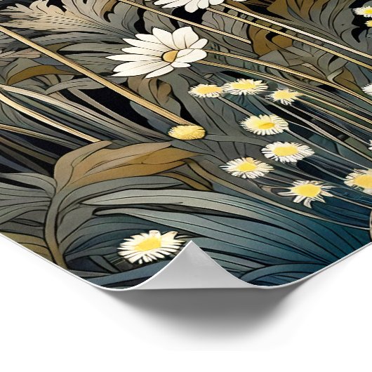 Daisy Art Print Poster (Ecke)