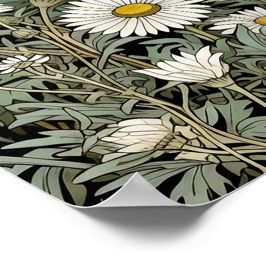 Daisy Art Print Poster (Ecke)