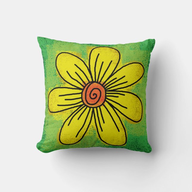 DAISY ART THROW PILLOW KISSEN (Vorderseite)