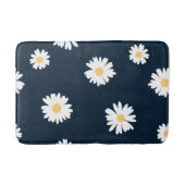 Daisy auf blauem Muster Badematte (Vorderseite)